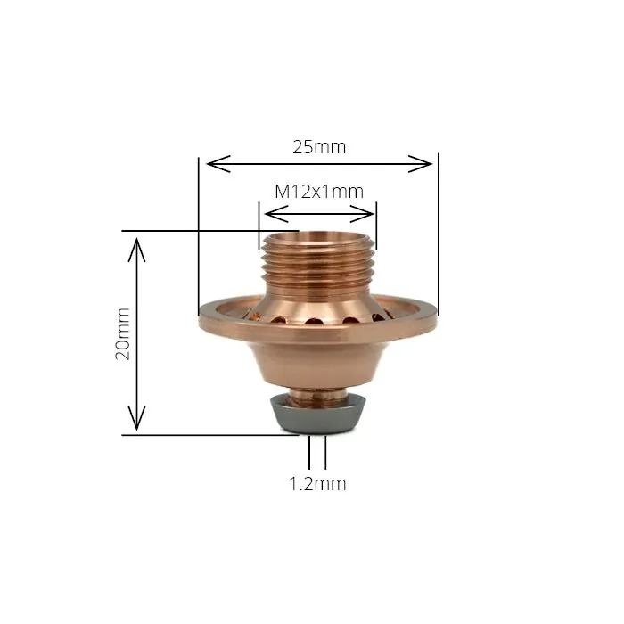 Amada - S1.2FE Nozzle (Ported For AJ) (OEM: 9010393), Amada Laser