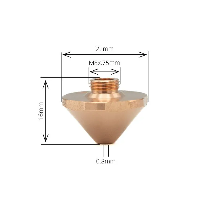 ECP Standard (M8) Nozzle 0.8mm (M8), OEM # 1851641 | Alternative