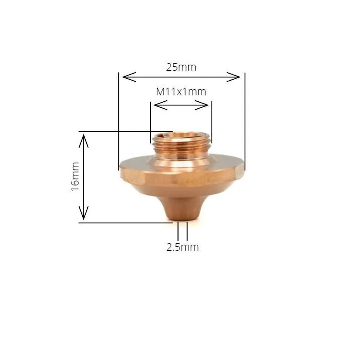 EAN Brightline Double Nozzle 2.5mm (M11), Trumpf # 1664625