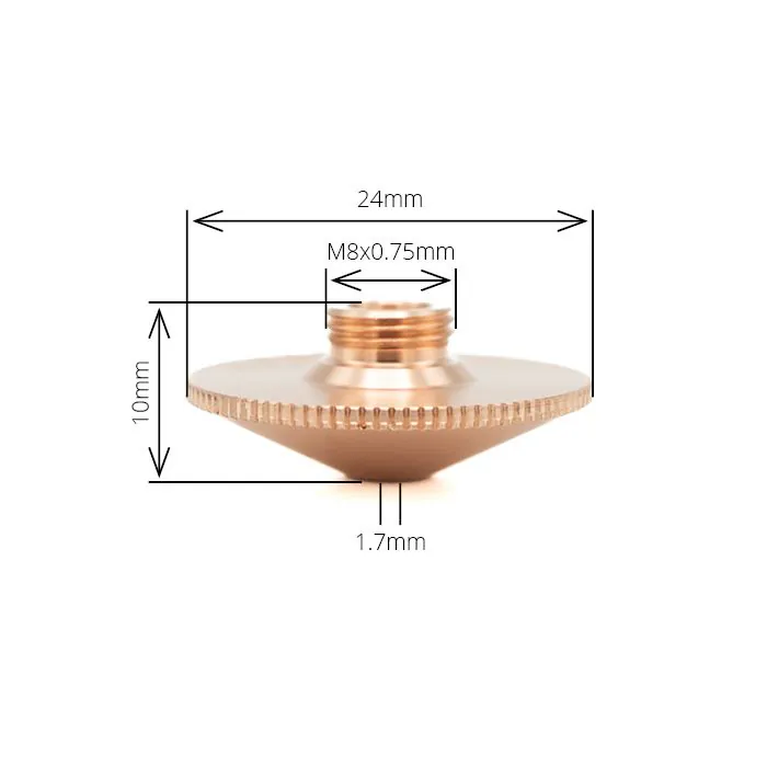 cham出品 Trumpf - Nozzle 1.7mm HD (OEM: 237501), TRUMPF Nozzles