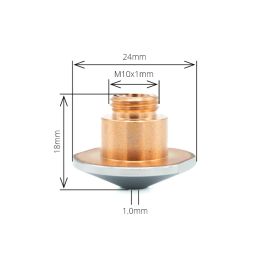 Chrome Double Fast Pierce 1.0 (API MA5686) - Mazak Nozzles
