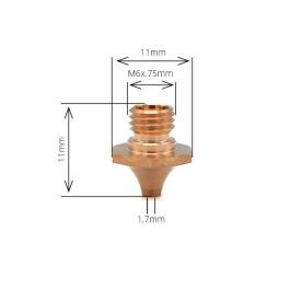 Tapered Nozzle 1.7mm (API TR5676) - TRUMPF Nozzles | Alternative