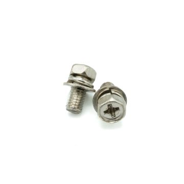 Phillips hex screw w/ washer M4/M5 | <p>Phillips hex screw w/ washer M4/M5</p>