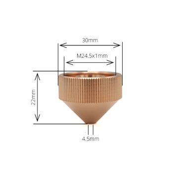 Nozzle Nut 4.5mm H22.9 (M24)