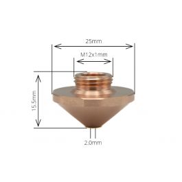 Trumpf - Nozzle EAA 2.0mm (OEM: 1324865), TRUMPF Nozzles